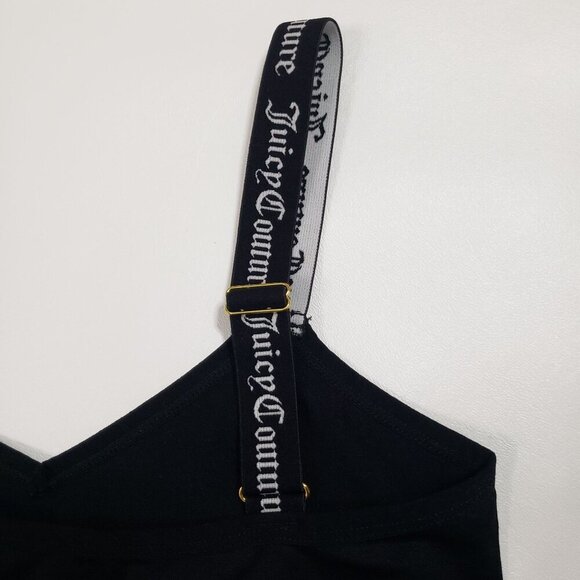 Juicy Couture Intimates Shapewear Bodysuit Adjustable Logo Straps Black Size S - Picture 9 of 13
